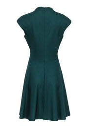 Current Boutique-M.M.LaFleur - Green Wool Blend Cap Sleeve Dress Sz 8