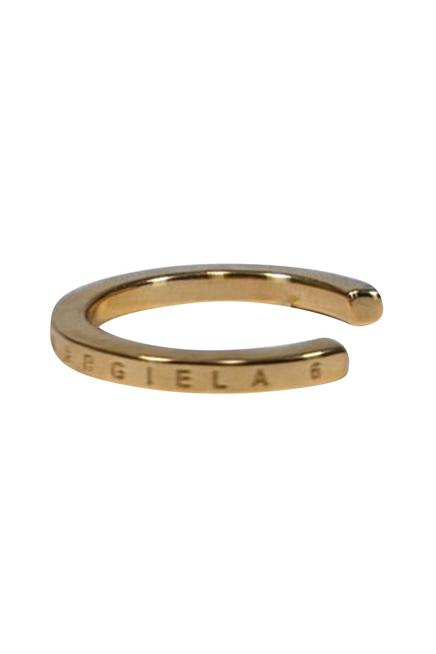 Current Boutique-Maison Martin Margiela - Gold Colored Brass Ring Sz 10