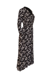 Current Boutique-Maje - Black Daisy Print Midi Dress Sz 6