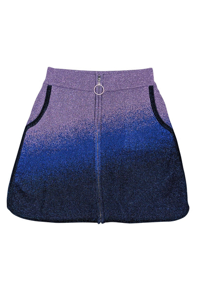 Current Boutique-Maje - Lavender & Blue Sparkly Knit Skirt Sz 2