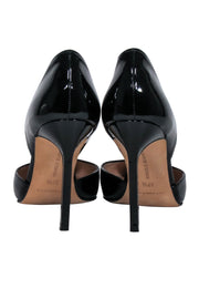 Current Boutique-Manolo Blahnik - Black Patent Leather Pointed Toe Pumps Sz 7.5