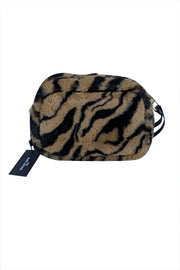 Current Boutique-Marc Jacobs - Tan & Black Animal Print Faux Fur Snapshot Shoulder Bag