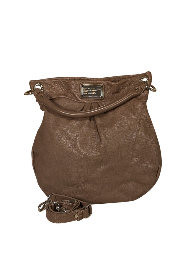 Current Boutique-Marc Jacobs - Taupe Pebbled Leather Hobo Bag