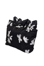 Current Boutique-Marc by Marc Jacobs - Black & White Floral Quilted Shoulder Bag