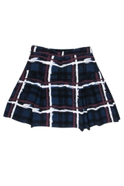 Current Boutique-Marc by Marc Jacobs - Navy, Maroon, & Black Plaid Print Skirt Sz 2