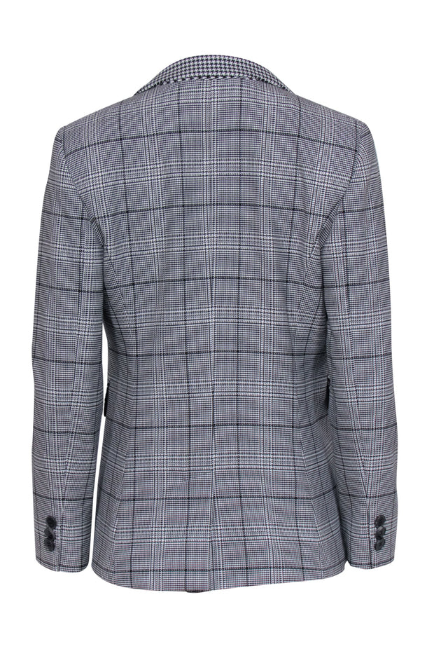 Current Boutique-Marella - Black & White Plaid w/ Hound's-Tooth Blazer Sz 6