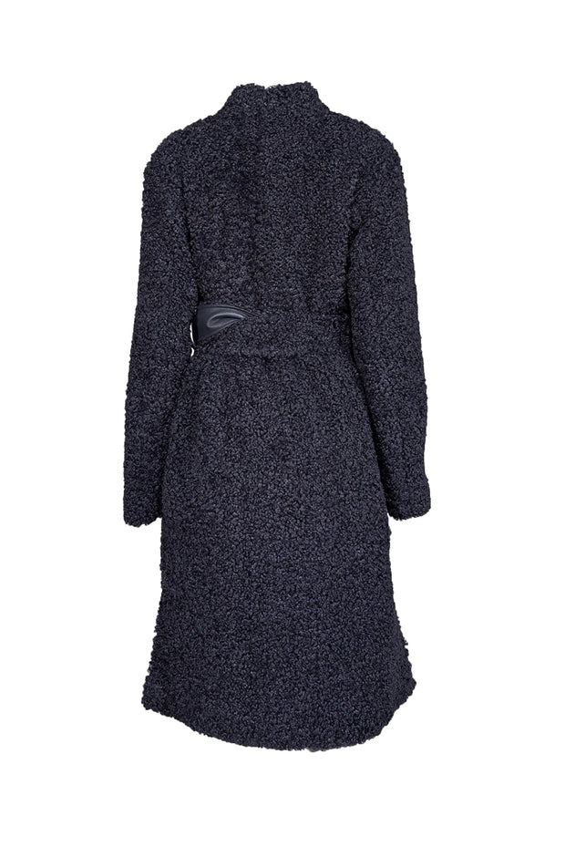 Current Boutique-Marie Oliver - Navy Faux Shearling "Kendall" Coat Sz S