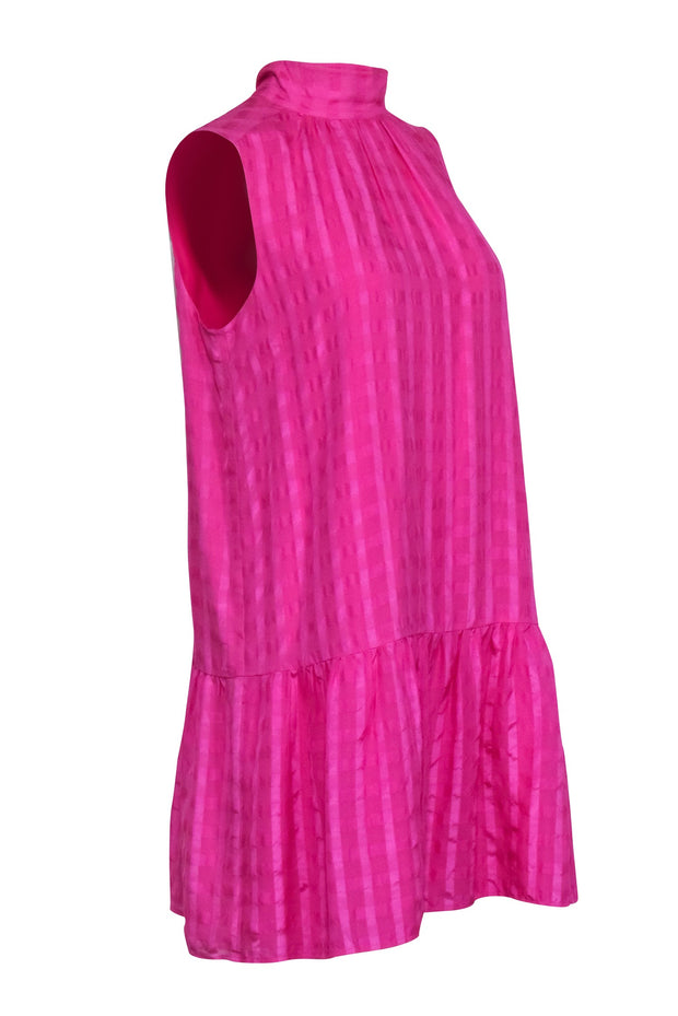 Current Boutique-Marie Oliver - Sleeveless Pink Tie-Neck Dress Sz S