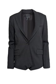 Current Boutique-Marissa Webb - Black Single Button Closure Blazer Sz S