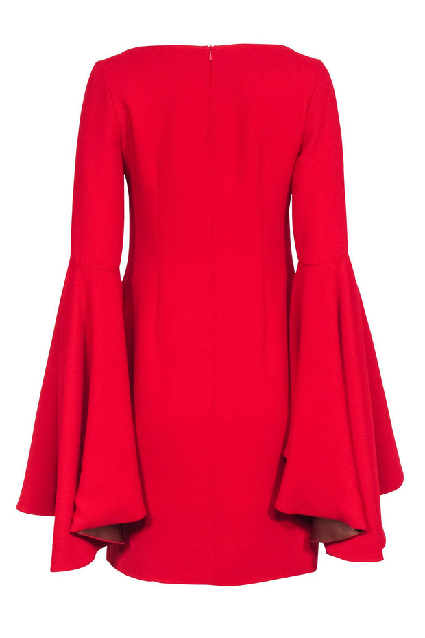 Current Boutique-Marlene Olivier - Red Bell Sleeve Dress Sz 6