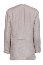 Current Boutique-Max Mara - Beige Linen Blazer Sz 8