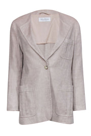 Current Boutique-Max Mara - Beige Linen Blazer Sz 8