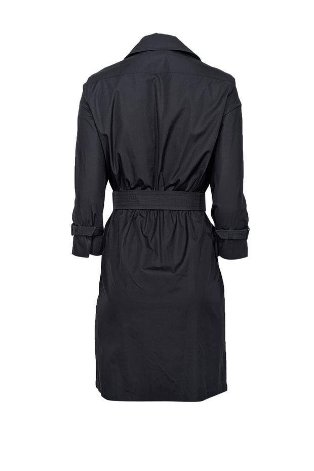 Current Boutique-Max Mara - Black Cotton Belted Shirtdress Sz 6