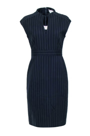 Current Boutique-Max Mara - Black Sheath Dress w/ White Pinstripe Sz 10