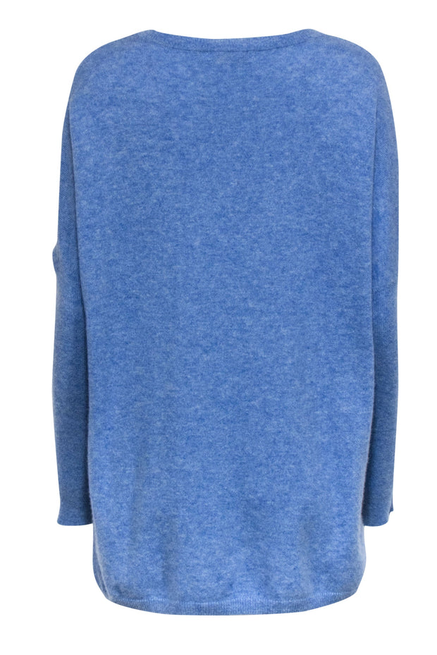 Current Boutique-Mia Fratino - Light Blue V-Neck Boyfriend Sweater Sz M