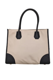 Current Boutique-Michael Kors - Beige & Black Square Satchel Bag