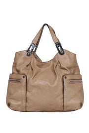 Current Boutique-Michael Kors - Beige Leather Satchel Bag