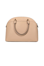 Current Boutique-Michael Kors - Beige Saffiano Leather Satchel Bag