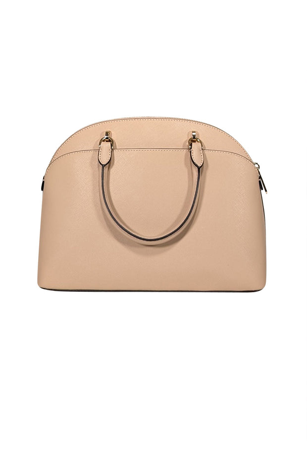 Current Boutique-Michael Kors - Beige Saffiano Leather Satchel Bag