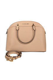 Current Boutique-Michael Kors - Beige Saffiano Leather Satchel Bag