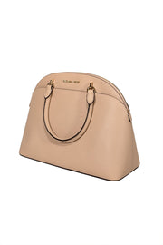 Current Boutique-Michael Kors - Beige Saffiano Leather Satchel Bag