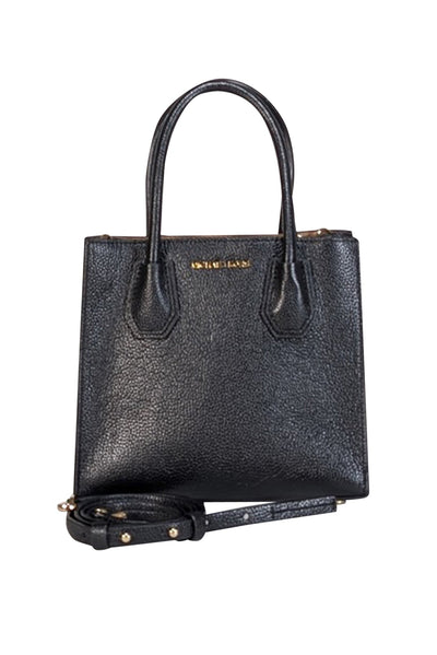 Current Boutique-Michael Kors - Black Pebbled Leather Crossbody Bag