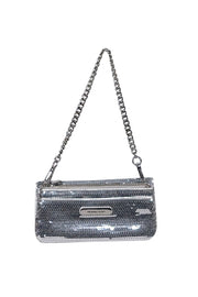 Current Boutique-Michael Kors - Silver Sequin Chain Strap Mini Bag