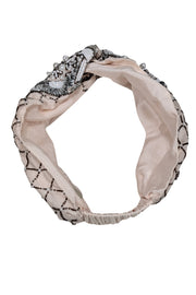 Current Boutique-Mignonne Gavigan - Cream "Le Charlot Turban" Headband