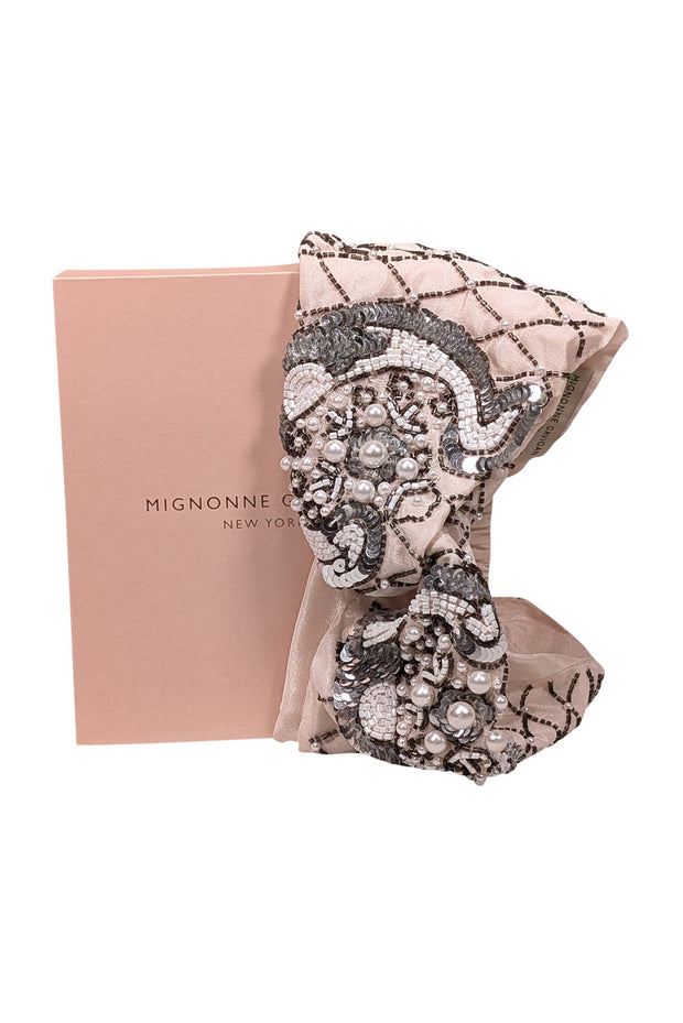 Current Boutique-Mignonne Gavigan - Cream "Le Charlot Turban" Headband