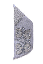 Current Boutique-Mignonne Gavigan - Pastel Blue Hand Beaded Silk Scarf