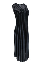 Current Boutique-Miilla - Black & Grey Stripe Knit Dress Sz S