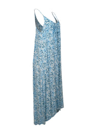 Current Boutique-Mikoh - Blue & White Print Sleeveless Maxi Dress Sz S