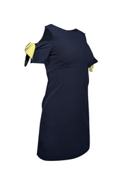 Current Boutique-Milly - Navy Sheath Cold Shoulder Dress Sz 0