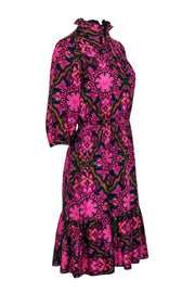 Current Boutique-Milly - Purple, Pink, & Green Paisley Print Dress Sz 6