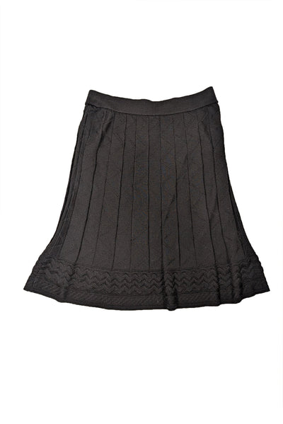 Current Boutique-Mission - Black Knit Textured Skirt Sz 10