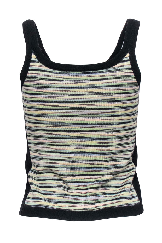 Current Boutique-Missoni - Green & Multi Color Knit Tank Top Sz 4