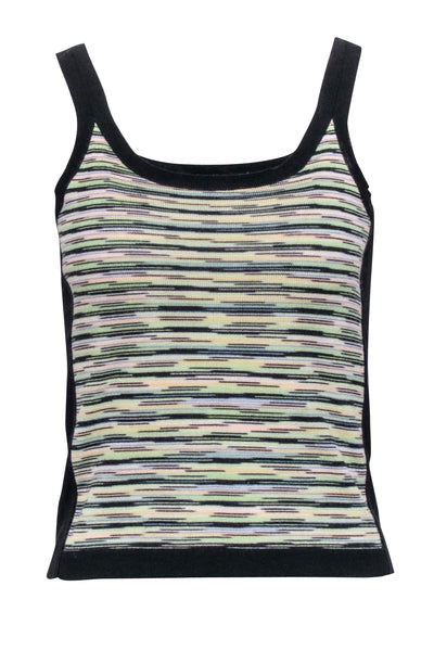 Current Boutique-Missoni - Green & Multi Color Knit Tank Top Sz 4