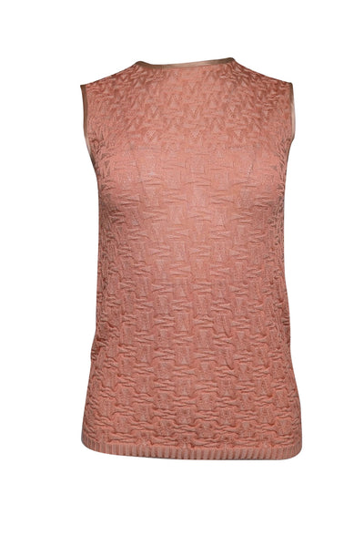 Current Boutique-Missoni - Peach Logo Knit Tank Top Sz 4