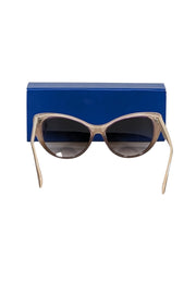 Current Boutique-Morgenthal Frederics - Beige Cat Eye Sunglasses