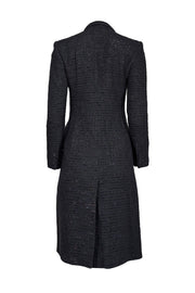 Current Boutique-Moschino - Black Metallic Boucle Coat Sz 6