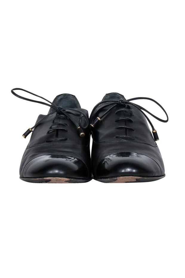 Current Boutique-Moschino Cheap & Chic - Black Leather Oxfords Sz 8.5