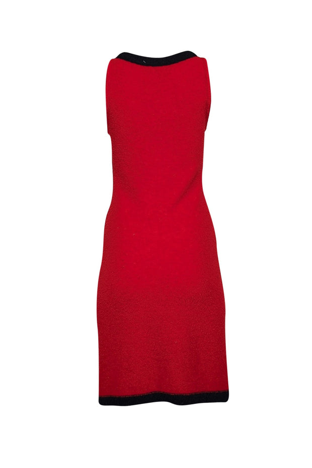 Current Boutique-Moschino - Red Knit Wool Blend Knit Dress Sz XS