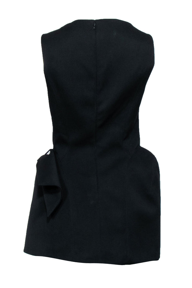 Current Boutique-Mugler - Black Structured Wool Mini Dress Sz 6