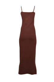 Current Boutique-Nanushka - Mahogany Knit Bodycon Midi Dress Sz L