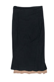 Current Boutique-Narciso Rodriguez - Black Strecth Fitted Skirt Sz 6