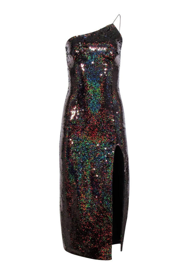 Current Boutique-New Arrivals - Bronze Metallic Sequin Embellished Midi Dress Sz 2