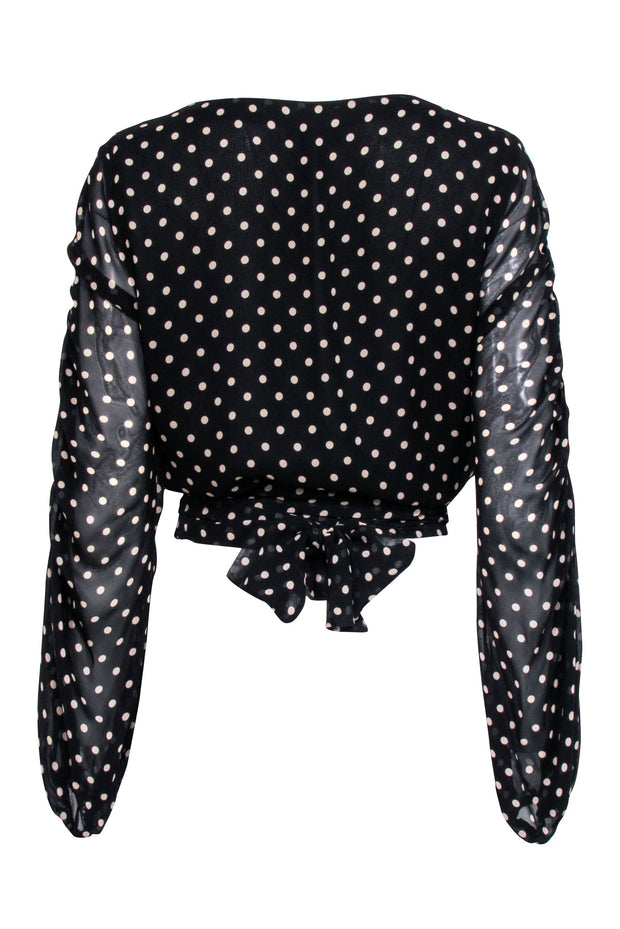 Current Boutique-Nicolas - Black & Beige Polka Dots Sz 8