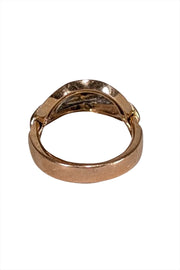 Current Boutique-No Label - Rose Gold Oval Ring Sz 5