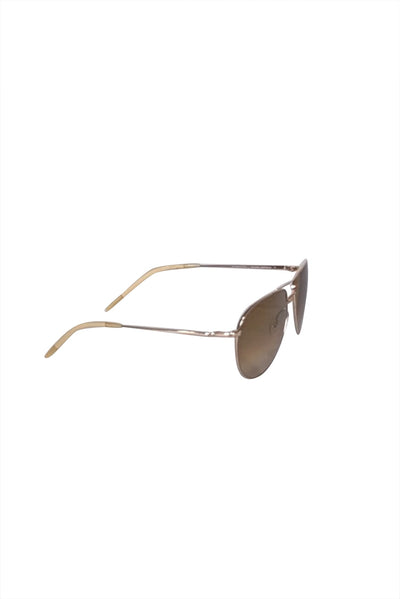 Current Boutique-Oliver Peoples - Gold Aviator Sunglasses w/ Tan Lenses