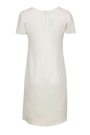 Current Boutique-Oscar de la Renta - Ivory Short Sleeve Dress Sz 10